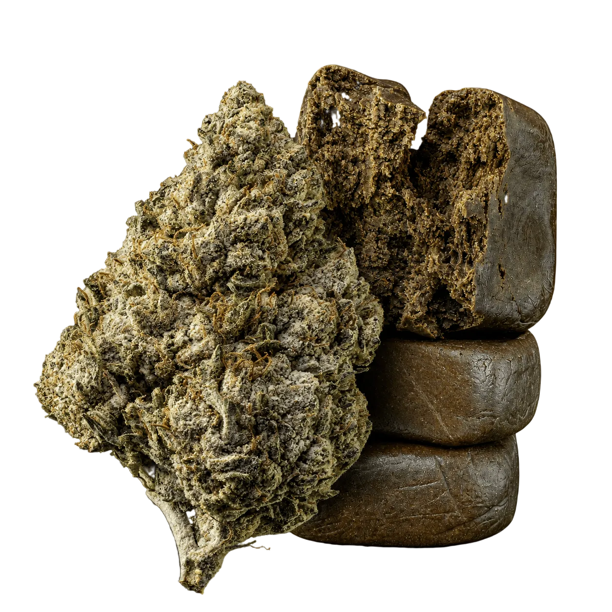 10g Amnesia Haze 23% THCA a 10g Bubble Hash 50% THCA společně v balíčku Herbz