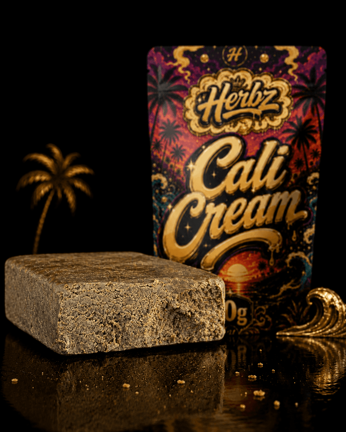 Cali Cream static hash foran farverig Herbz 10g emballage