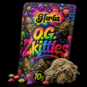 O.G. Zkittles hybridní květy s hutnou strukturou a bílou vrstvou pryskyřice